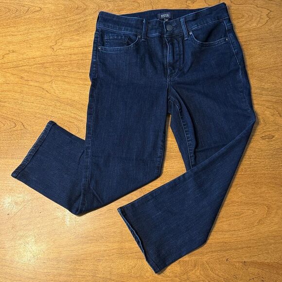 NYDJ Denim - NYDJ Marilyn Dark Blue Straight Leg Jeans